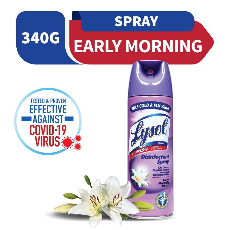 Buy 2 Only Rm259 Lysol Disinfectant Spray Early Morning Breeze 340g Shopee Malaysia 9907