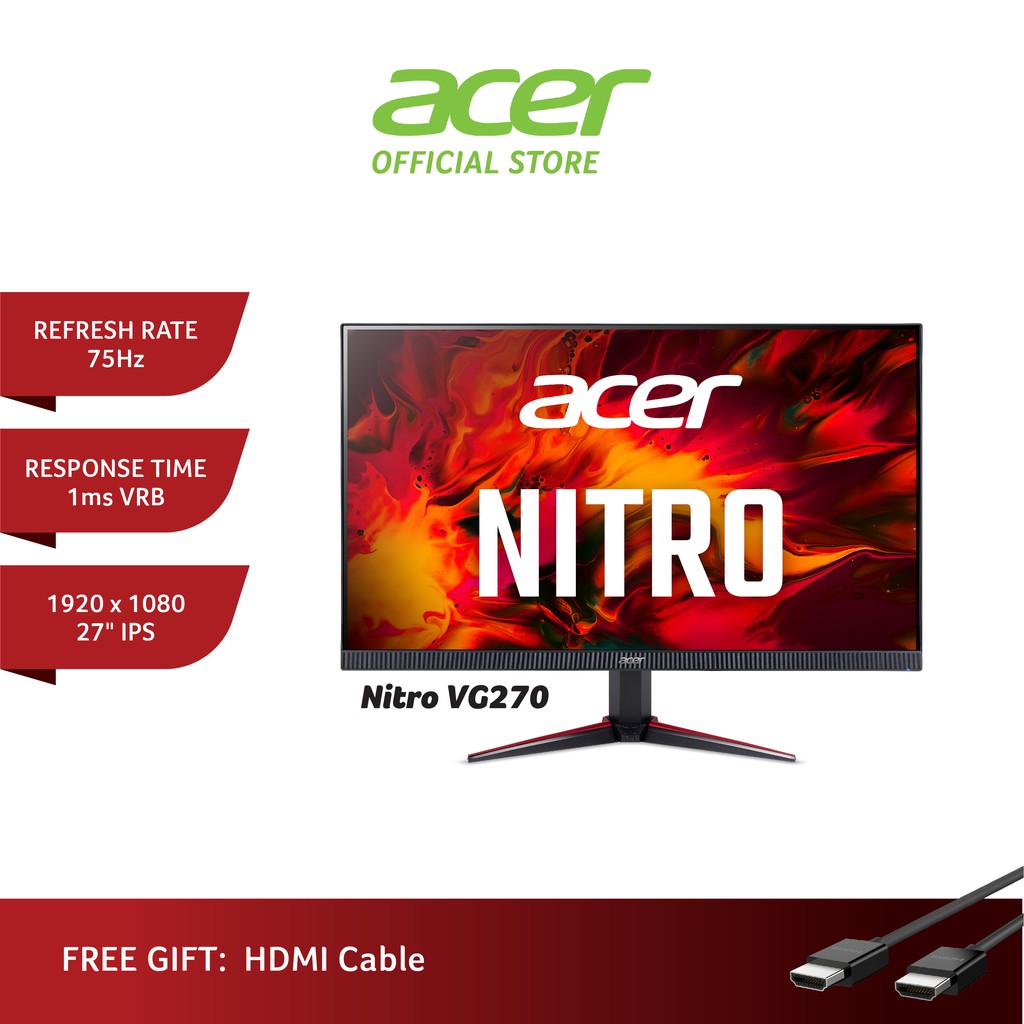 Acer Nitro VG270 Gaming Monitor (27") | Shopee Malaysia