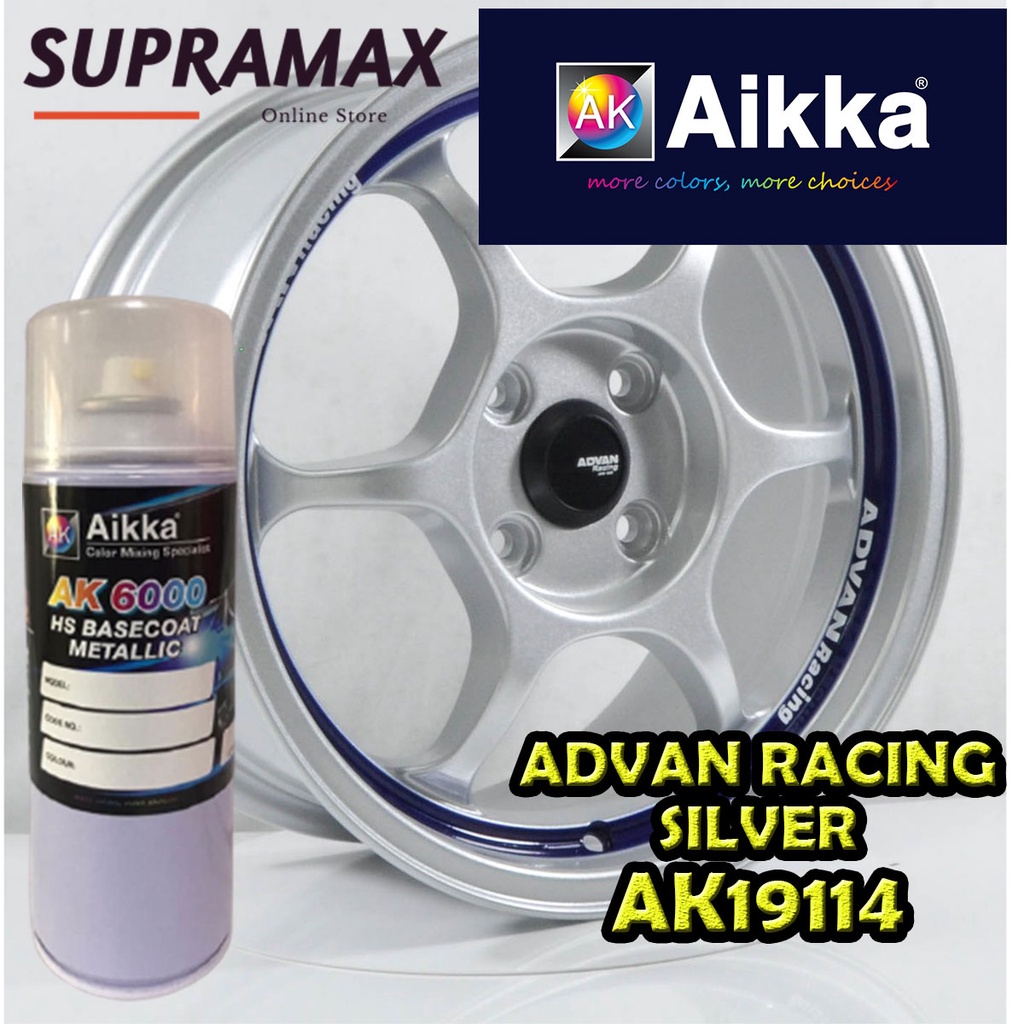 [Sport Rim Paint ADVAN Racing Silver AK19114] AIKKA Sport Rim 2K Paint