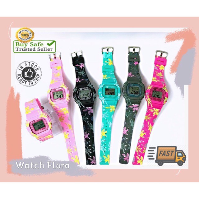 Jam Tangan Perempuan Kid Watch Watches Flora Edition Digital Time Kids Watch Ready Stock Jam Tangan Budak Fesyen Flora Shopee Malaysia