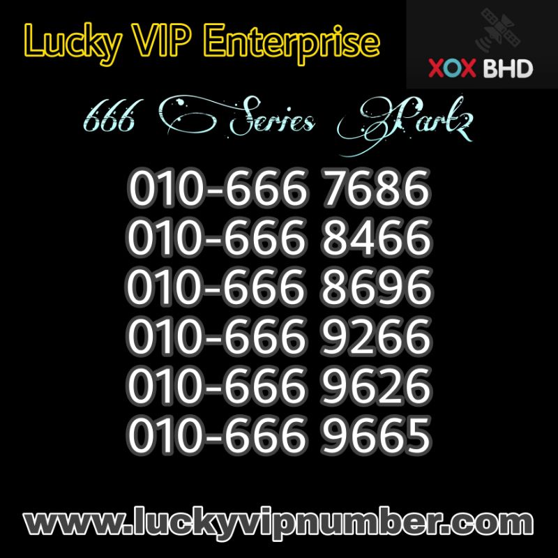 VIP Number, VIP Mobile Phone Number, Silver Number 010-666x6x6 Series