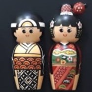 Magnetic Doll TEMPELAN / Doll Magnetic Fridge / Magnetic Doll Wood