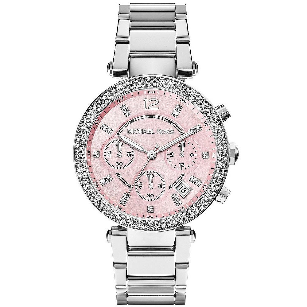 michael kors pink dial watch