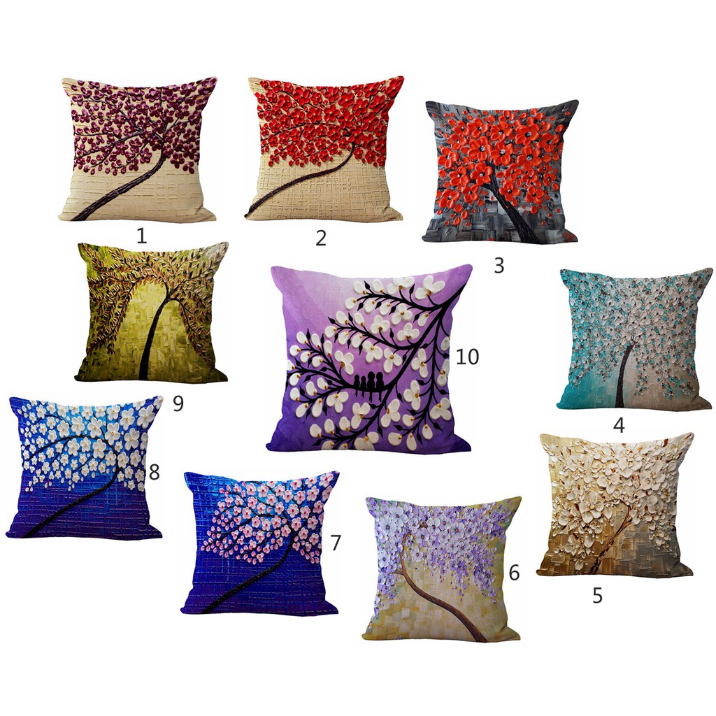 45 Cm Oil Painting Cushion Covers Sofa Pillow Cover Cushion Case
