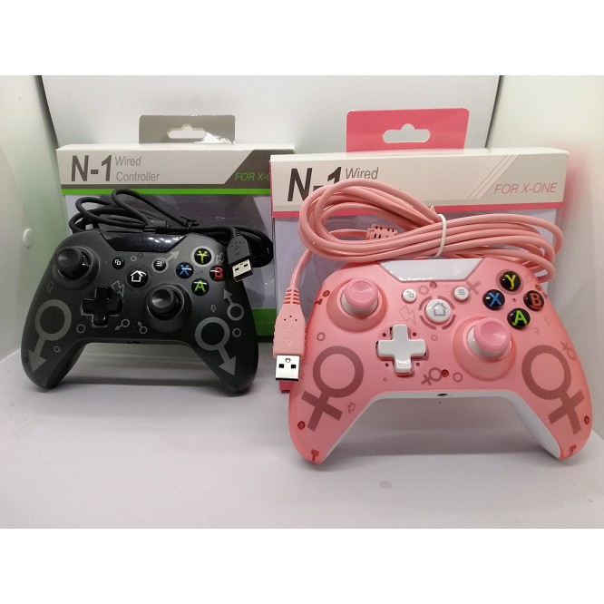 pink wired xbox one controller