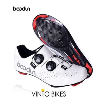 BOODUN Carbon Fiber Cycling Bike Bicycle Shoes Breathable Athletic Racing Shoe 