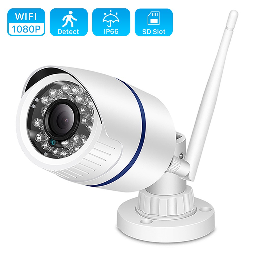 ANBIUX CCTV Bullet Outdoor Camera 2.0MP Wifi ONVIF Wireless Wired P2P Alarm With SD Card Slot