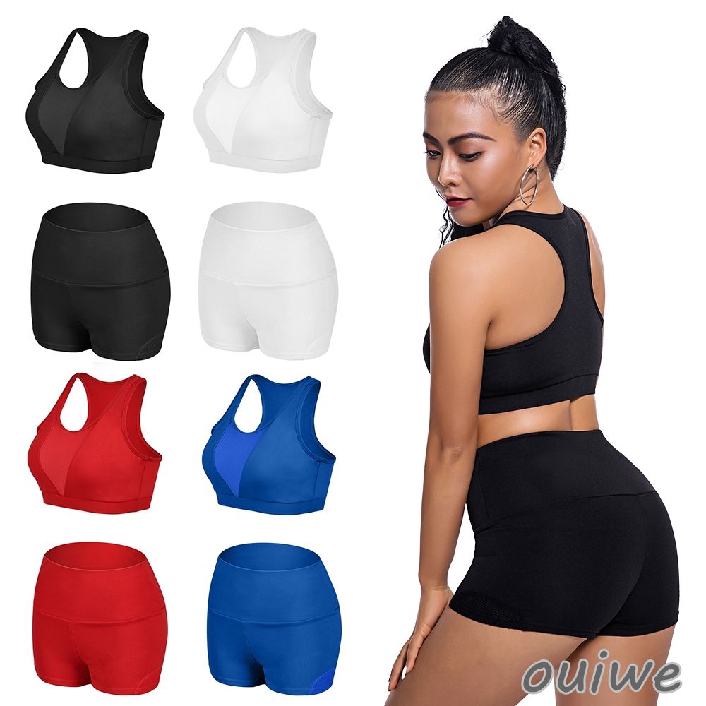 bra two piece shorts tracksuit