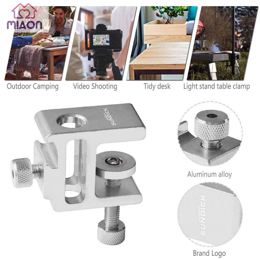 Multi Quality MIAON Portable Camping Light Stand & Desk Clip Outdoor Aluminum Alloy Bracket - Image 2
