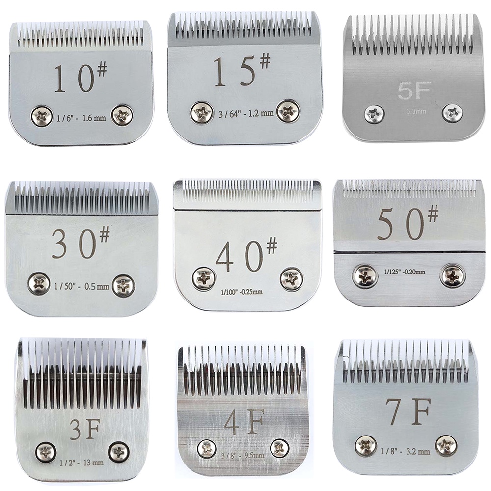 3F 4F 5F 7F 10# 30# 40# 50# Professional Pet Clipper Blade A5 Blade Fit Most Andis & Oster Clippers