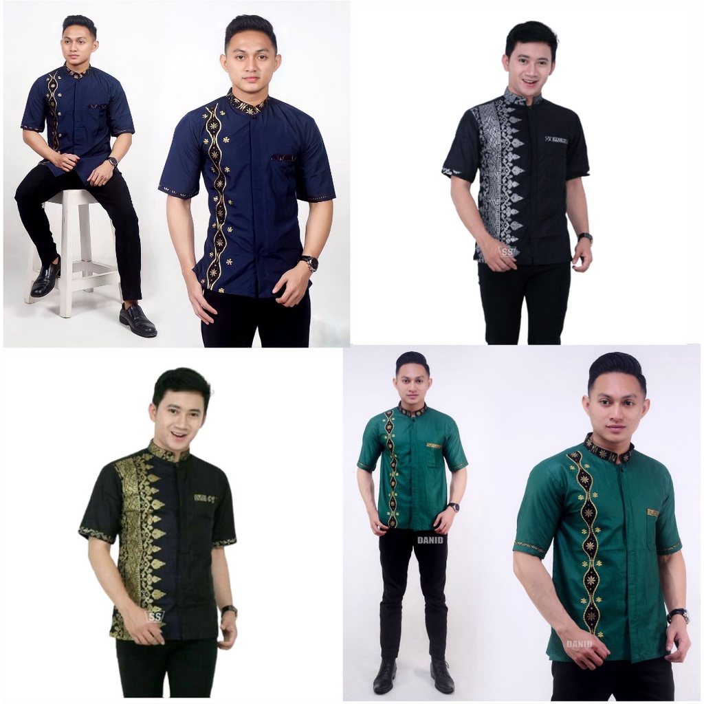 Kemeja Batik | READY STOCK | Baju Batik Hitam Emas (Kemeja Batik)