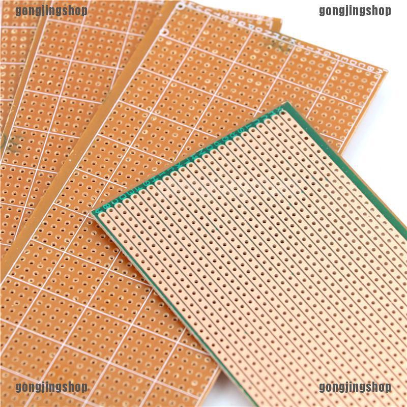 5Pcs 6.5x14.5cm Stripboard Veroboard Uncut PCB Platine Single Side
