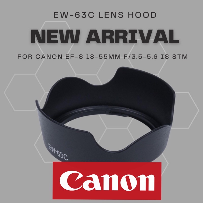 canon EW63C EW63C lens hood for canon 1855mm stm 1855mm II 1855mm