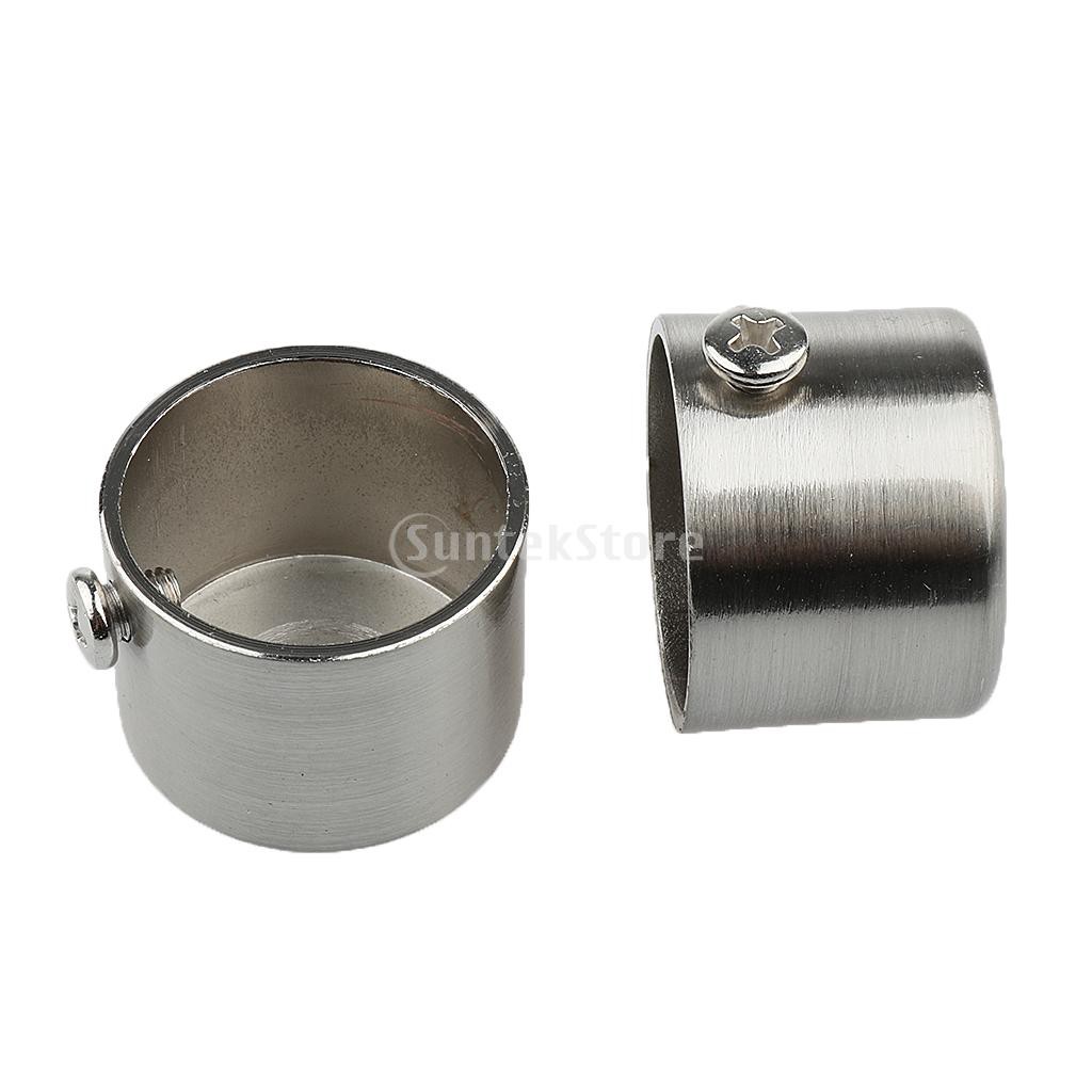 2pcs Curtain Recess Brackets Curtain Rods Finials Window Treatment