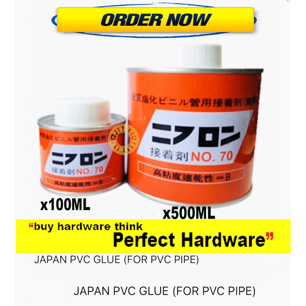 JAPAN PVC GLUE (FOR PVC PIPE) ORANGE TIN Shopee Malaysia