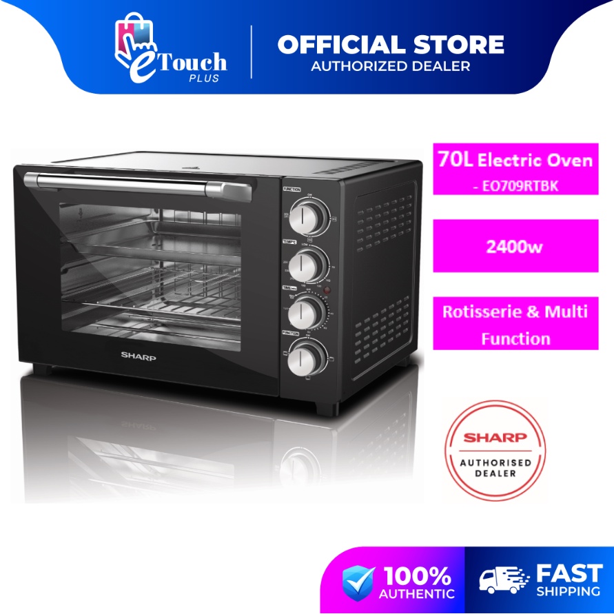 Sharp (70 L) Electric Table Top Electric Oven EO709RTBK STANDARD PACKING New PGMall
