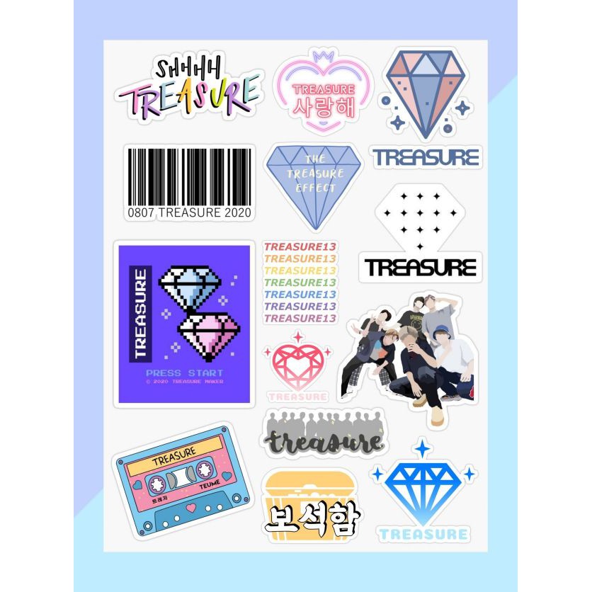 yg treasure l mashiho junkyu jeongwoo cutting sticker for kpop shopee malaysia