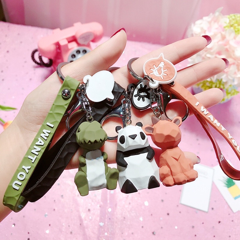 Keychain Gift Souvenir Nordic Teddy Bear Duck Bunny Koala