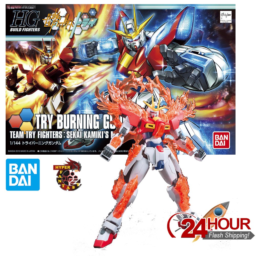 Bandai Hgbf 1 144 Try Burning Gundam Gundam Model Kits Gundam Build Fighters Try Shopee Malaysia