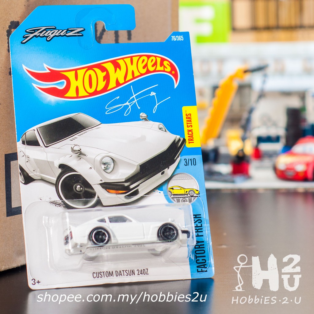 Hot Wheels Basic Car Custom Datsun 240z Fuguz White Shopee Malaysia