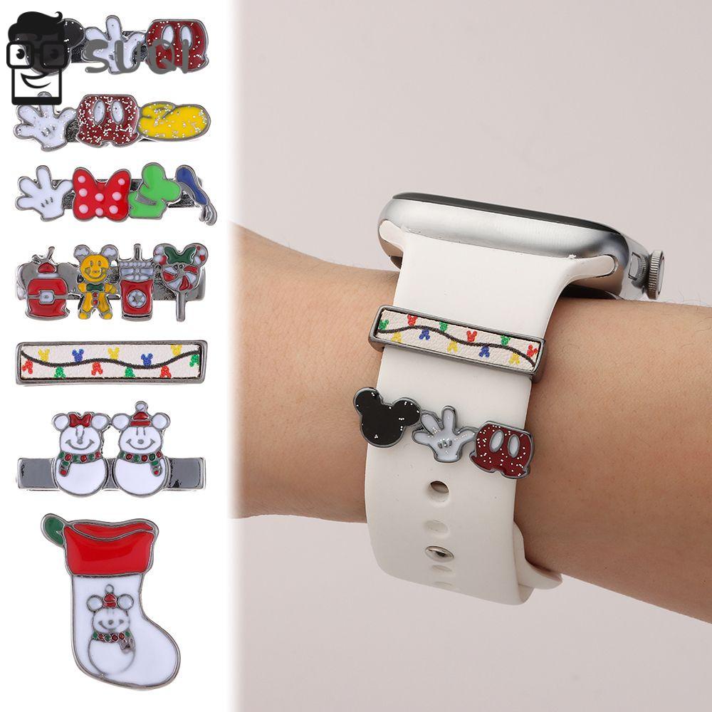 Universal Smart Watch Metal Charms Decorative Ring Watch Strap Band Accessories