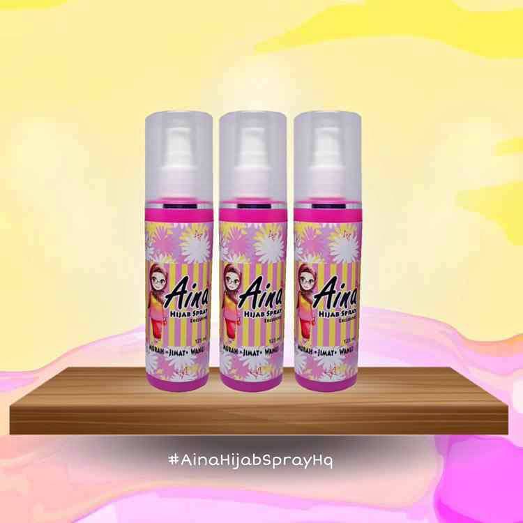 Aina Hijab Spray/Pengeras Tudung Yang Selalu Kelepet/Pengeras tudung bawal/shawl/kemeja/seluar