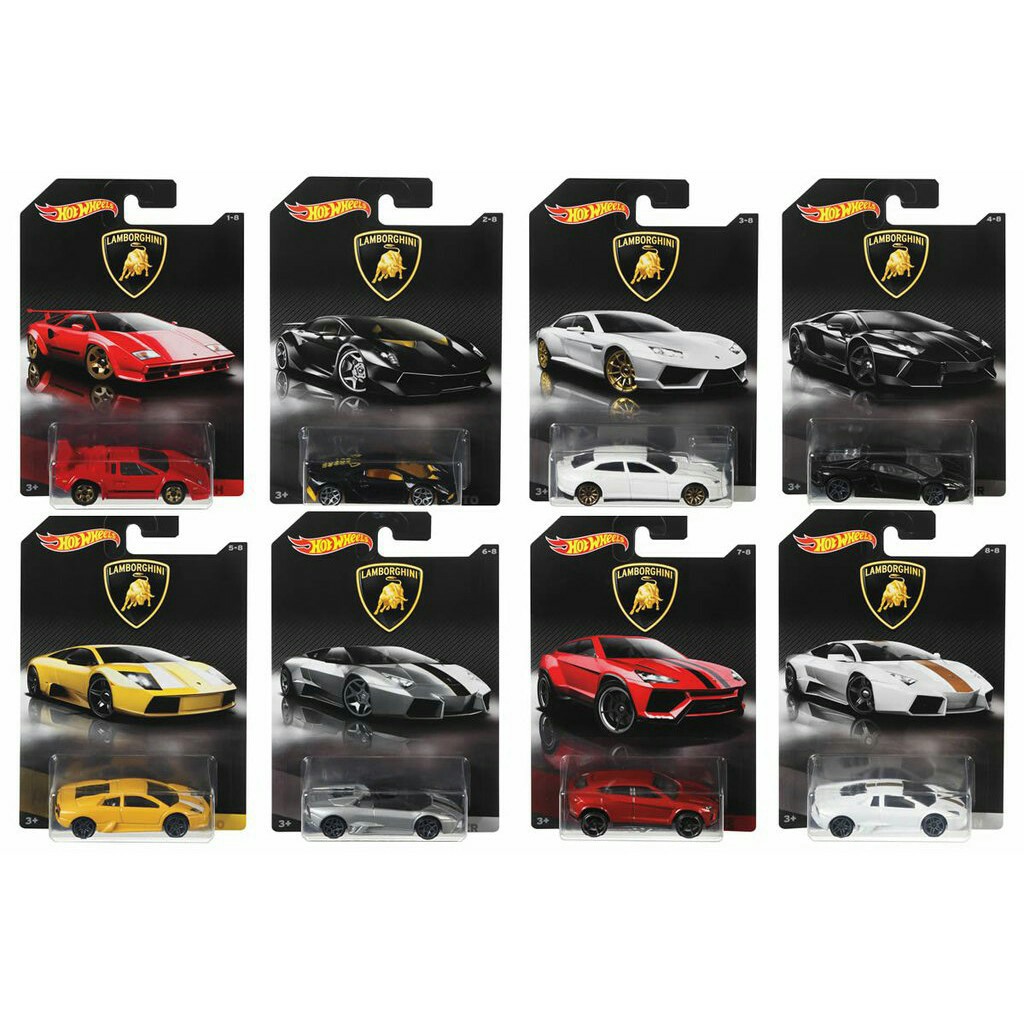 hot wheels lamborghini set of 8