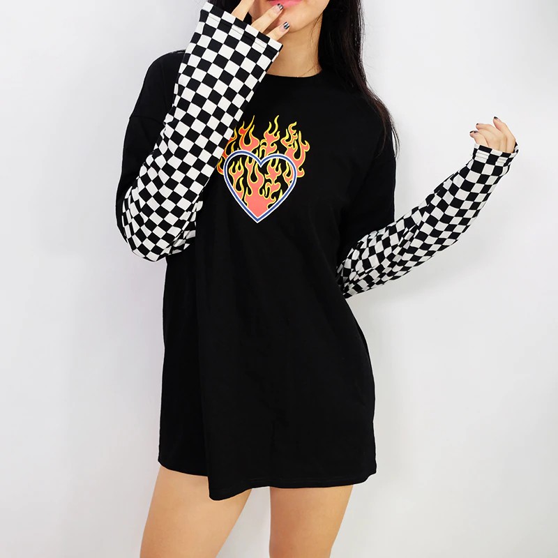 checkerboard shirt long sleeve