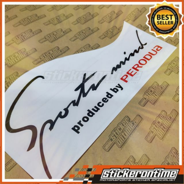 Car Sticker Sport Mind PERODUA Myvi Axia Bezza Alza Kenari 