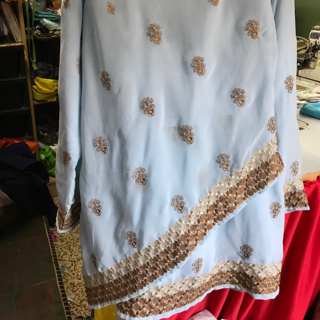 Preloved Baju Kurung Sari Baju Kurung Murah Shopee Malaysia