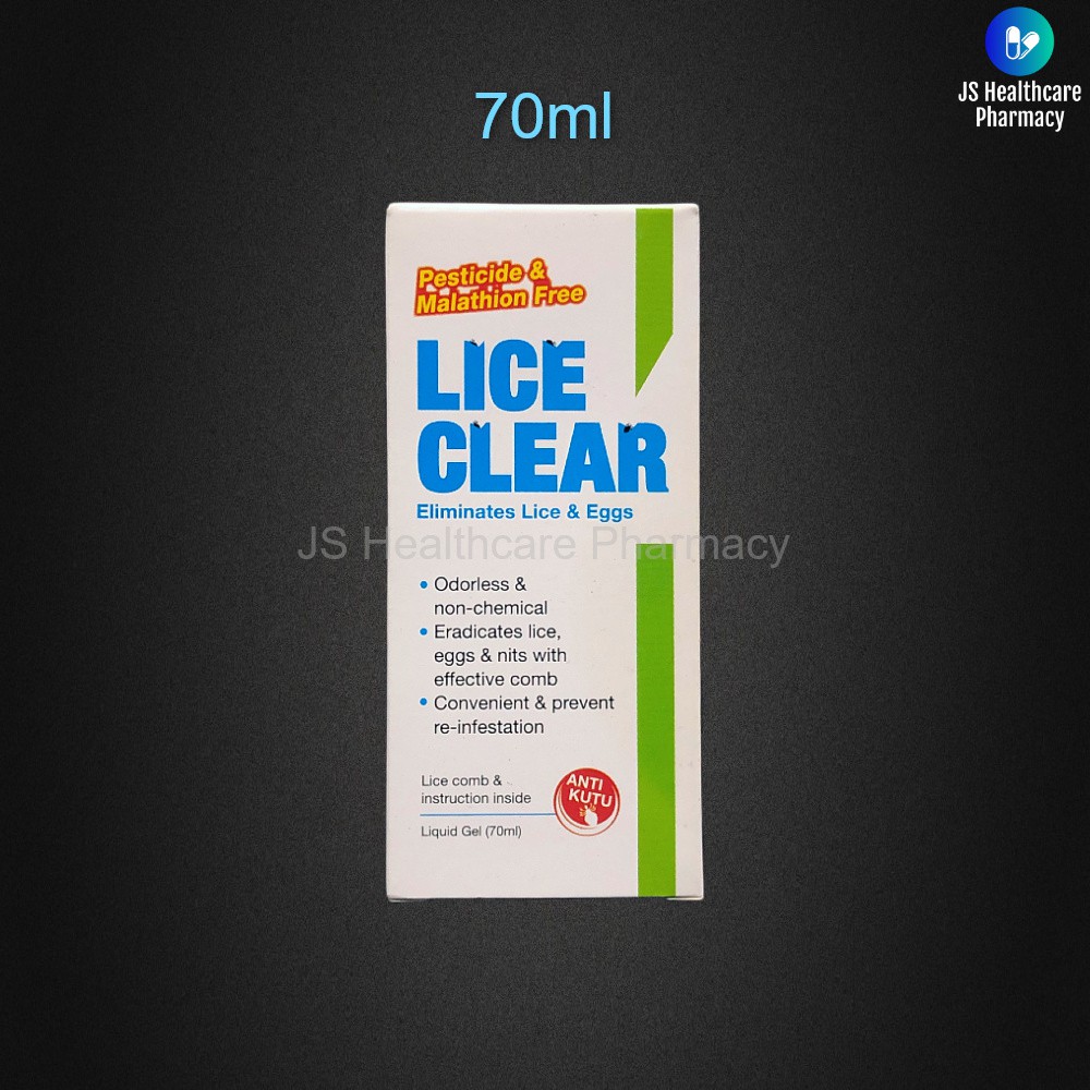 Lice Clear Lice Treatment Liquid Gel 70ml Shopee Malaysia
