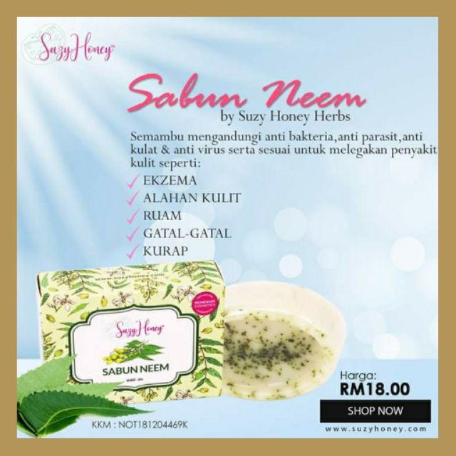 Hilangkan Gatal Ruam Alahan Kulit Dgn Sabun Neem Shopee Malaysia
