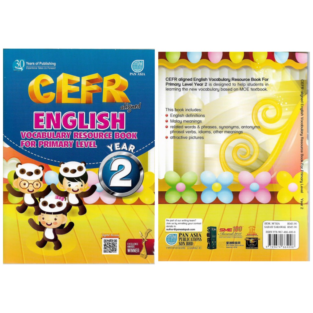 Pan Asia Cefr Aligned English Vocabulary Resource Book For Primary Level Year 1 2 3 2021 Shopee Malaysia