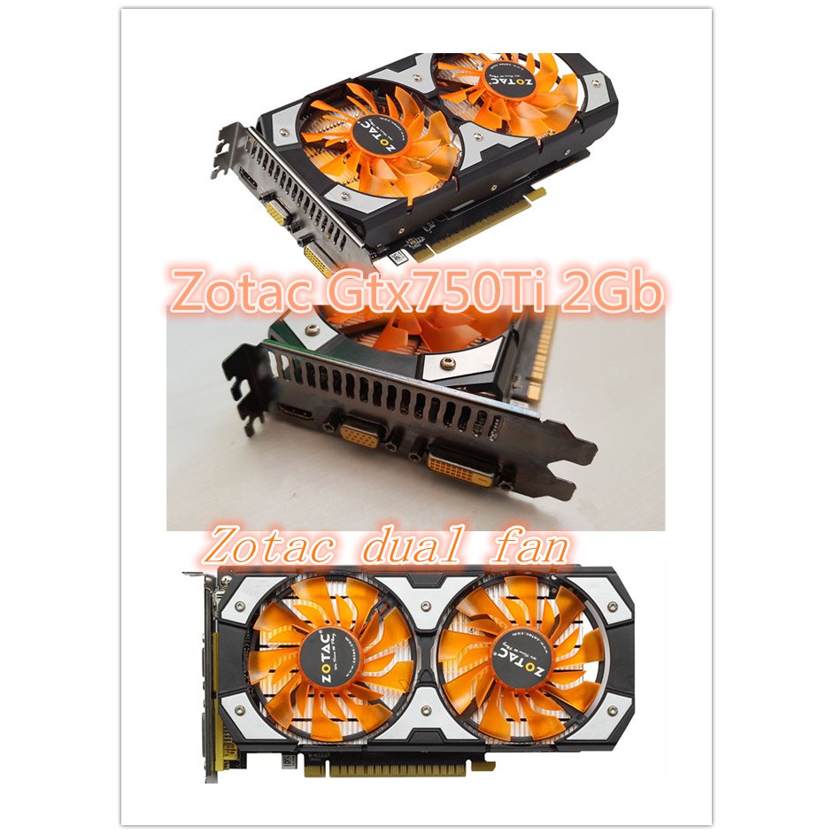 Zotac Geforce Gtx 750 Ti Thunder Dual Fan 2gb 128bit Ddr5 Shopee Malaysia
