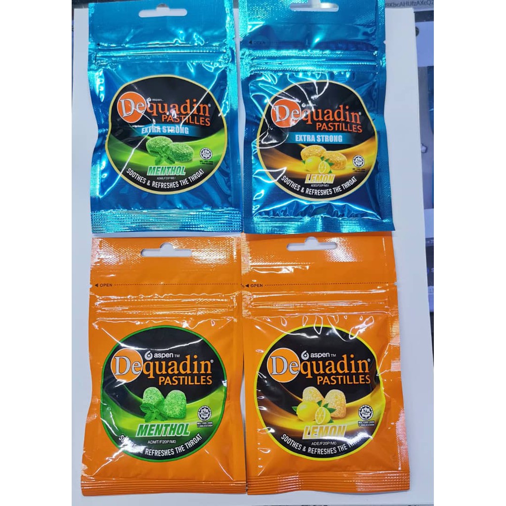 Exp 01 2022onwards Dequadin Pastilles Lemon Menthol Himalayan Salt Regular Or Extra 46gm 50gm