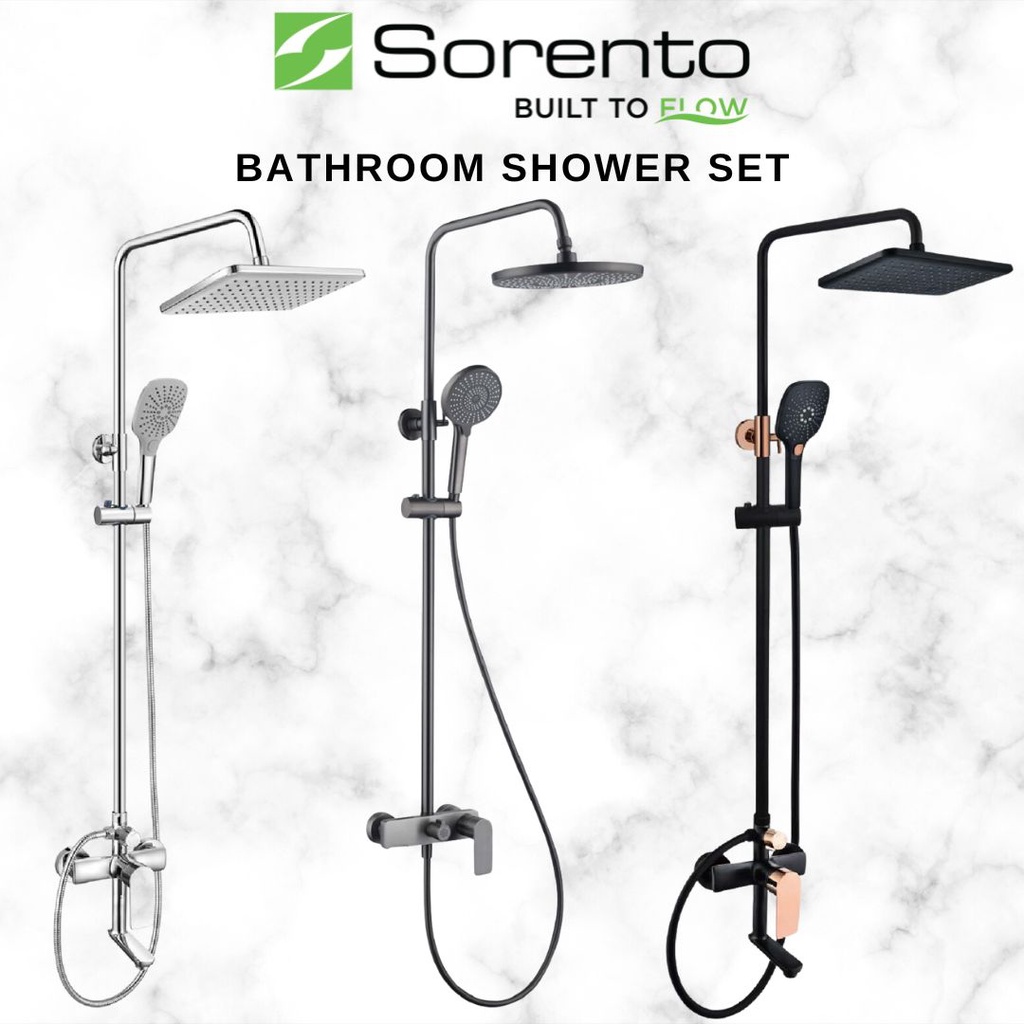 Sorento Exposed Shower Set Bathroom Stainless Steel 304 Water Heater