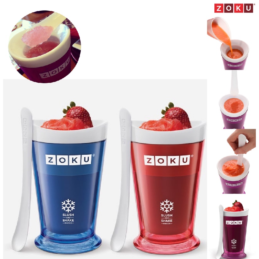 Zoku Slush & Shake Maker Milkshake Maker Ice Cream Smootie Botol Ais
