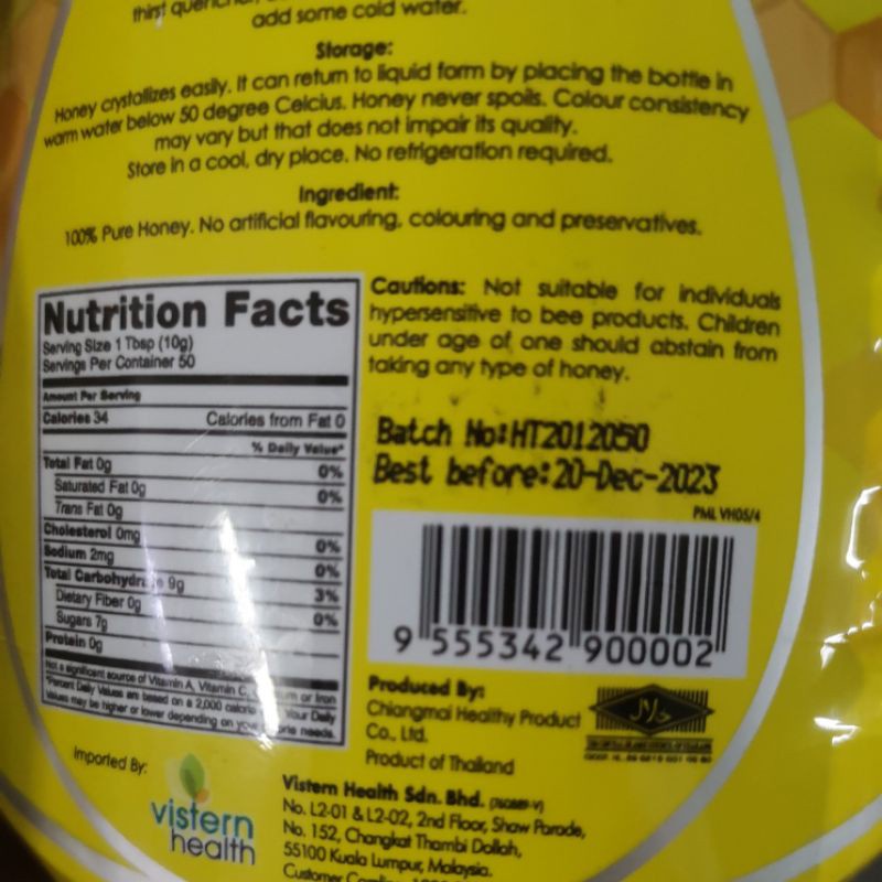 Buy 余仁生龙眼蜂蜜eu Yan Sang Honey Mart Euphoria Longana Honey 500g Seetracker Malaysia
