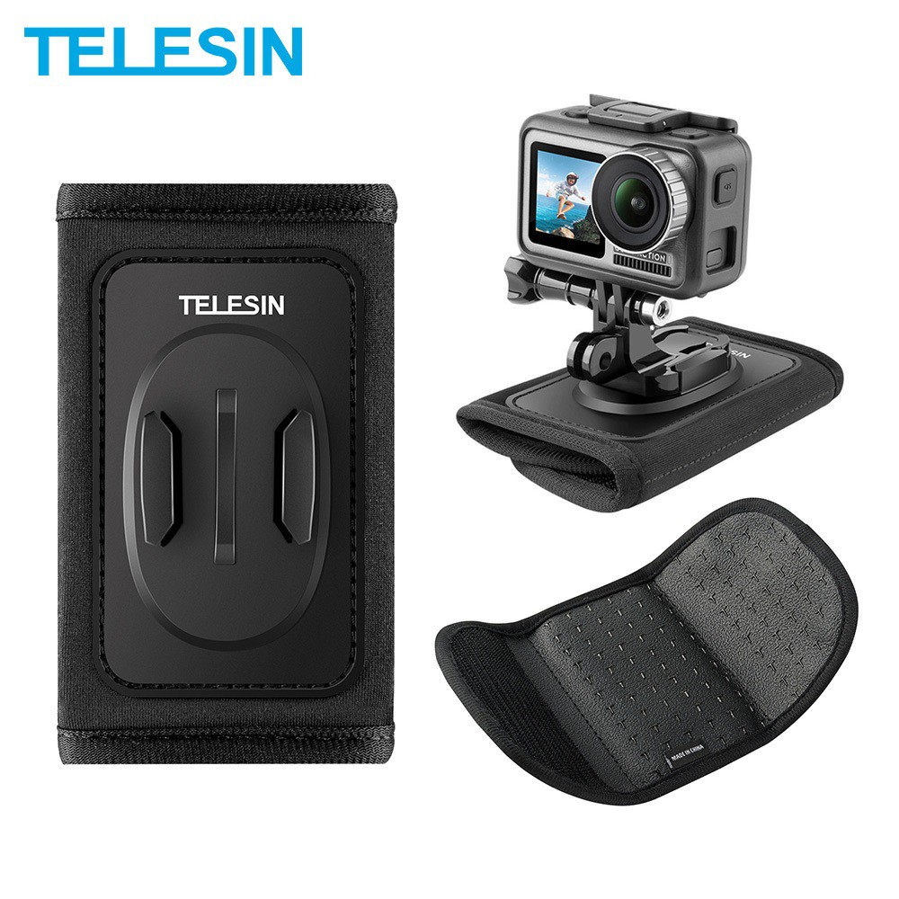 TELESIN Upgraded Backpack Bag Strap Shoulder Mount Clip Holder for HERO