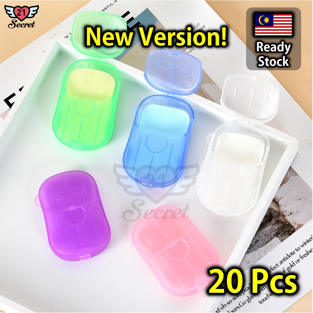 20pcs Portable Travel Disposable Hand Soap Tablets Hand Washing Carry ...