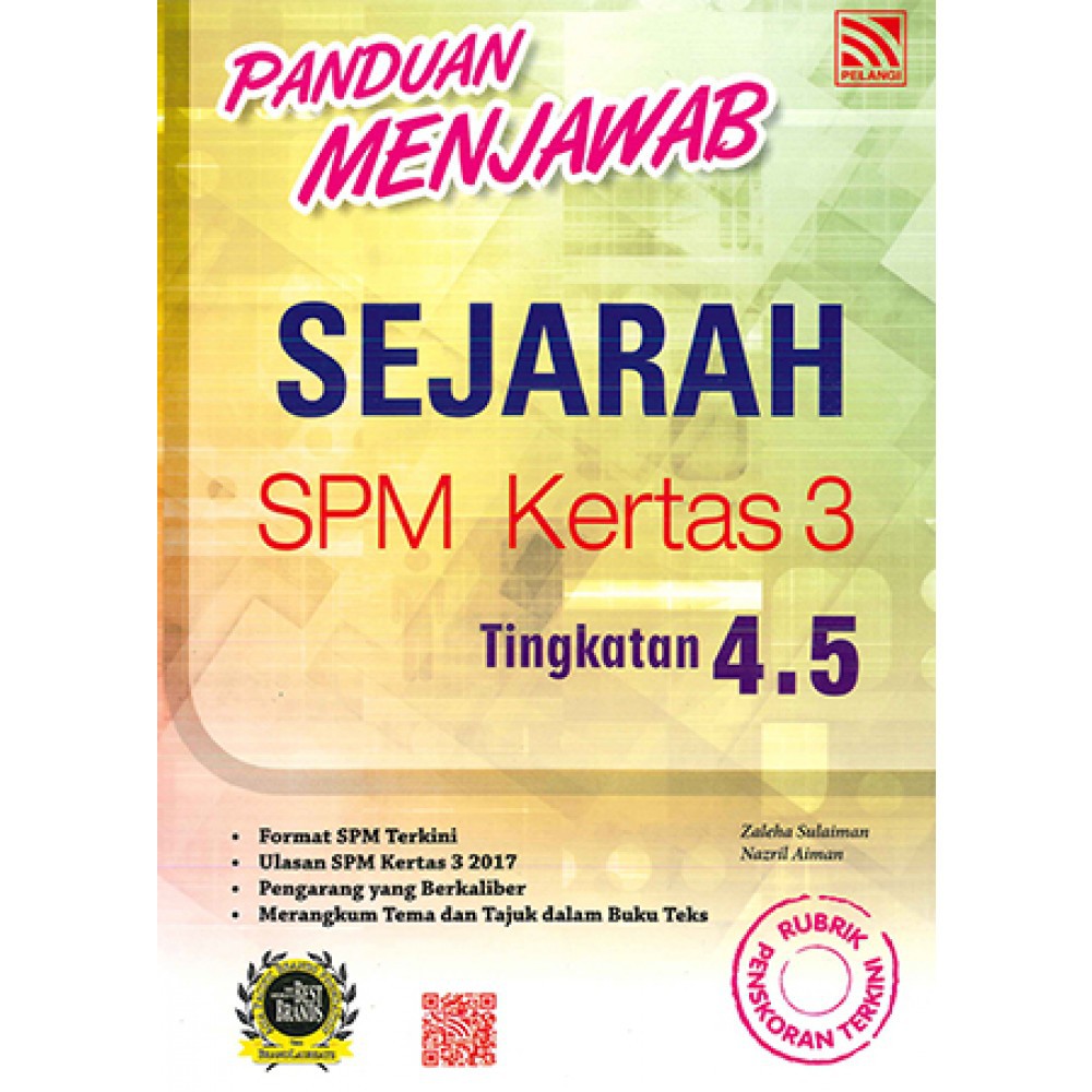 Pelangi Panduan Menjawab Sejarah Spm Kertas 3 Tingkatan 4 Dan 5 Shopee Malaysia