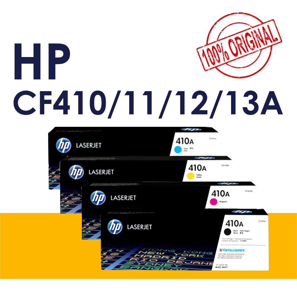 Set Cf410111213a Original Hp 410a Black Original Laserjet Toner Cartridge Shopee Malaysia 