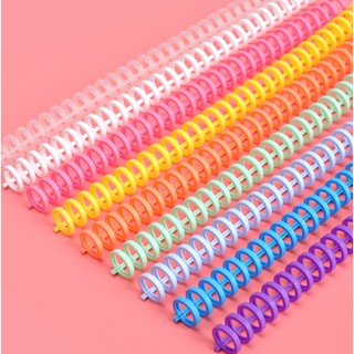 A4 loose-leaf DIY accessories porous 30-hole round hole coil binding strip plastic binder ring A5 B5 detachable clasp
