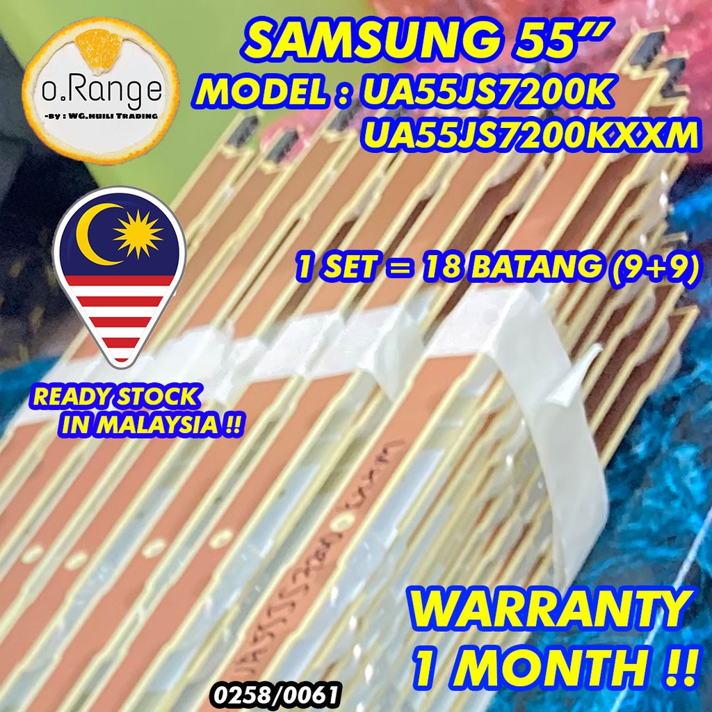 UA55JS7200K / UA55JS7200KXXM SAMSUNG 55" LED TV BACKLIGHT(LAMPU TV) SAMSUNG 55 INCH LED TV BACKLIGHT UA55JS7200 55JS7200