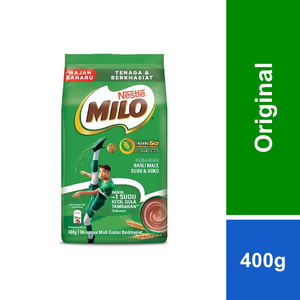 NESTLÉ MILO® CHOCOLATE MALT POWDER Soft Pack 400g