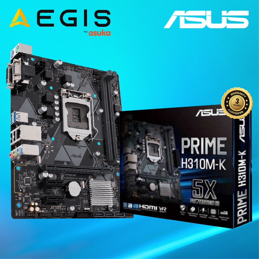 Asus Prime H310M-K R2.0 LGA1151 Motherboard