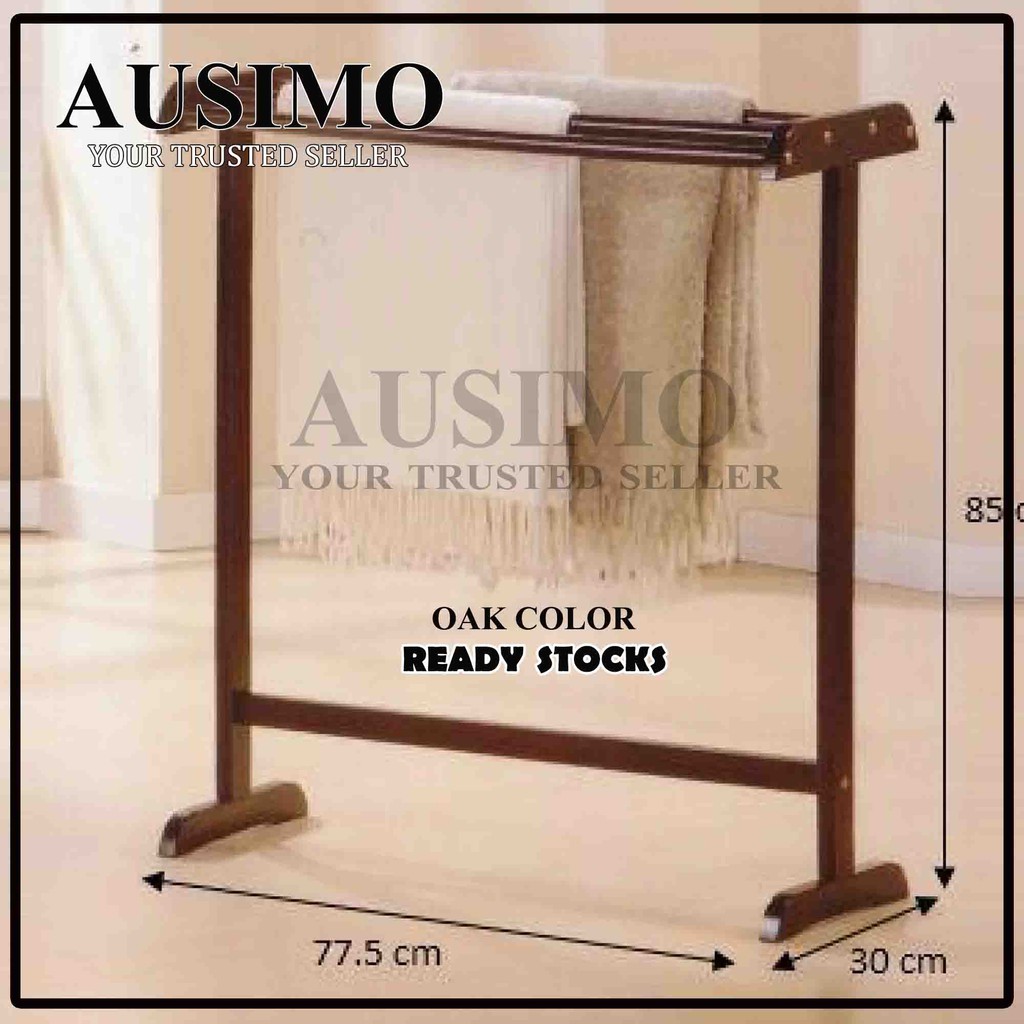 WOOD HANGER WOODEN TOWEL RACKS RAK TUALA KAYU SMALL WOOD HANGER WOODEN TOWEL RACKS RAK TUALA KAYU SMALL