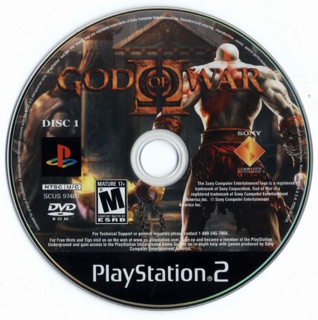 god of war 2 ps2 cd