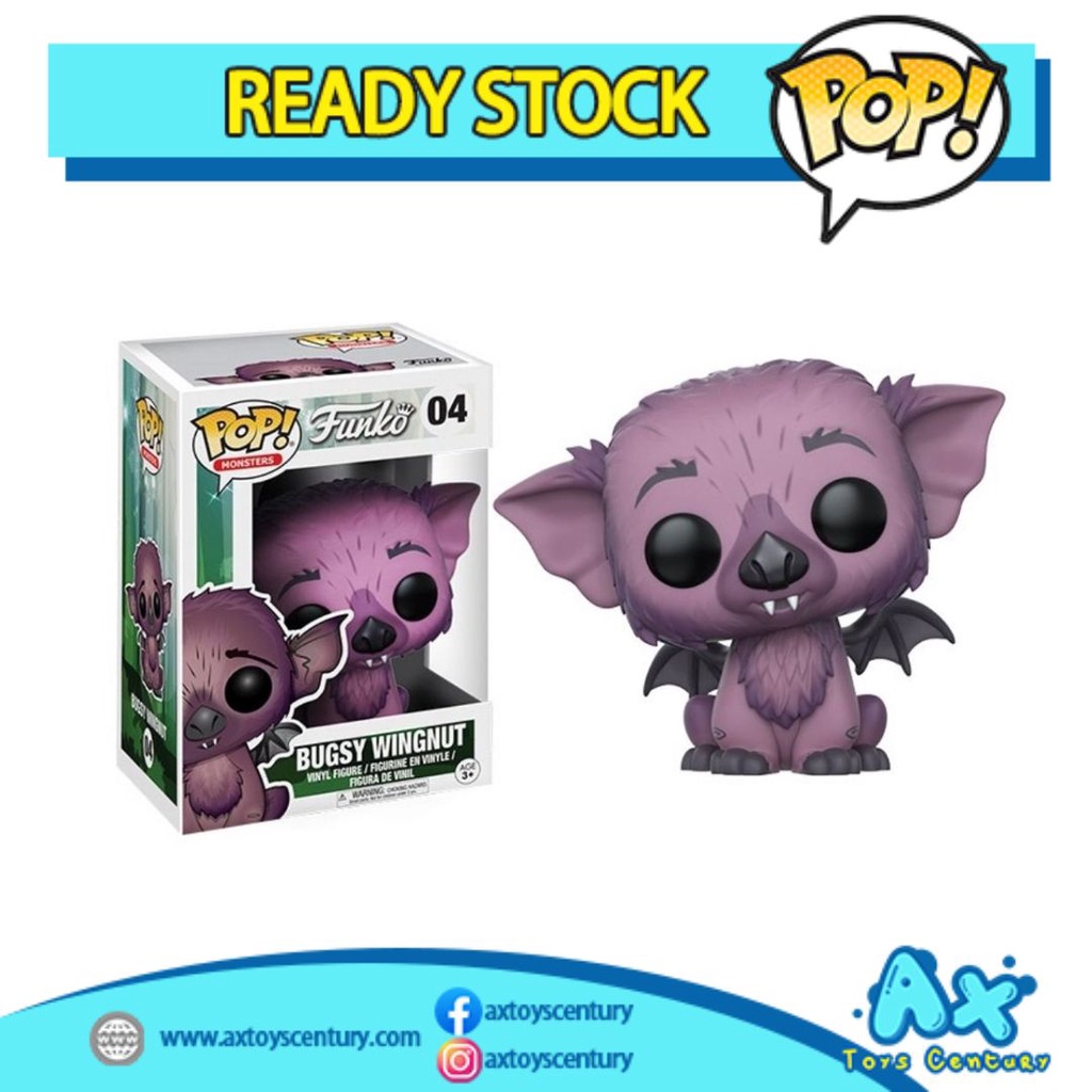 Funko Pop! Monster: Funko - Bugsy Wingnut #04 100% Genuine