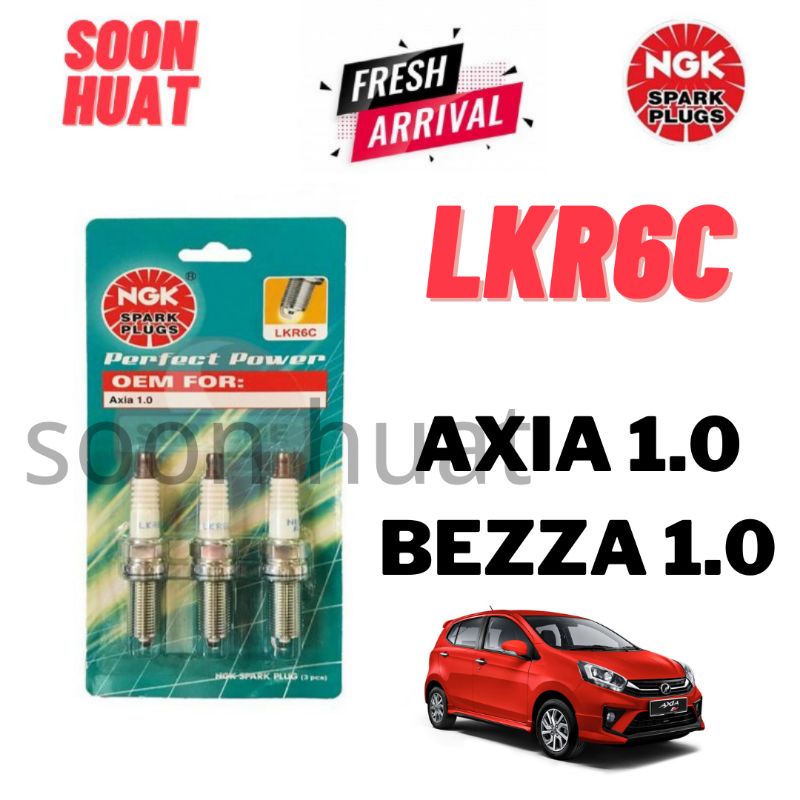 Perodua Spark Plugs NGK - Axia 1.0,Bezza 1.0 LKR6C (Plug Kereta)